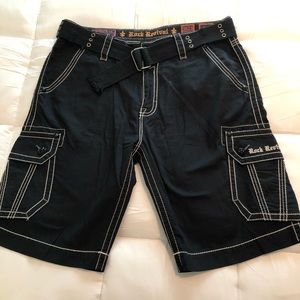 Rock Revival Cargo Shorts, Size 36/23